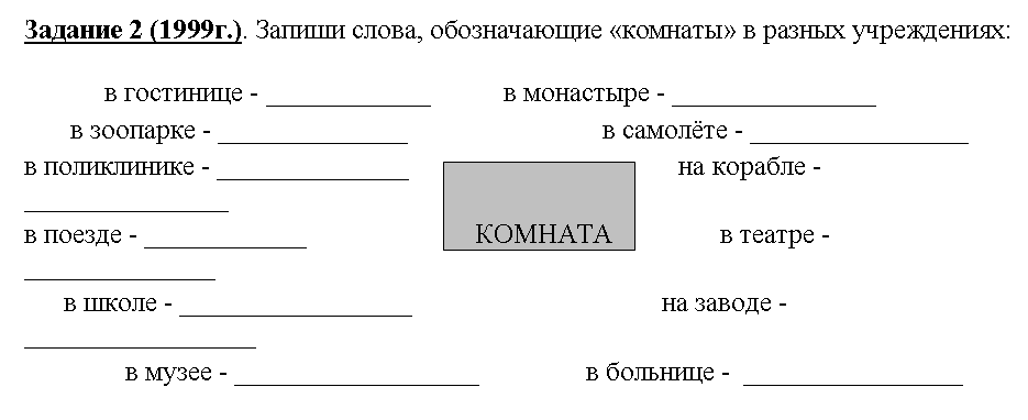 Конкурсные задания по русскому языку 3 класс